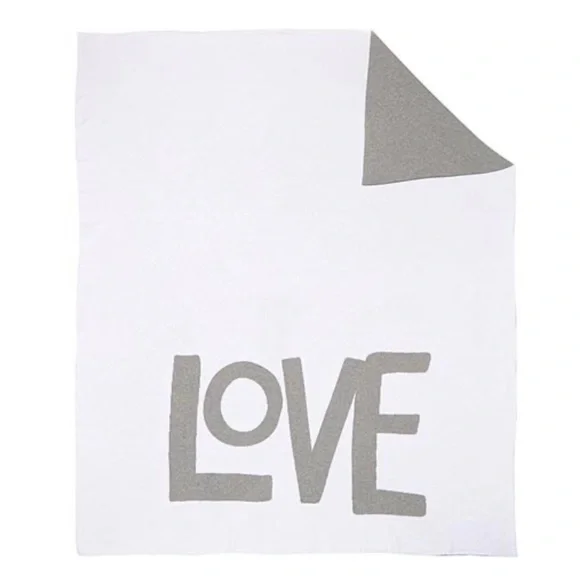 NWT! Oversized LOVE Throw Blanket - Picture 2 of 5